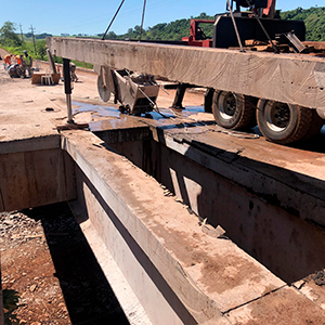 Corte de Concreto com Fio Diamantado